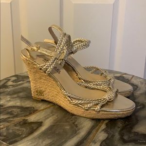 Michael Kors. NEVER WORN. silver shoes.